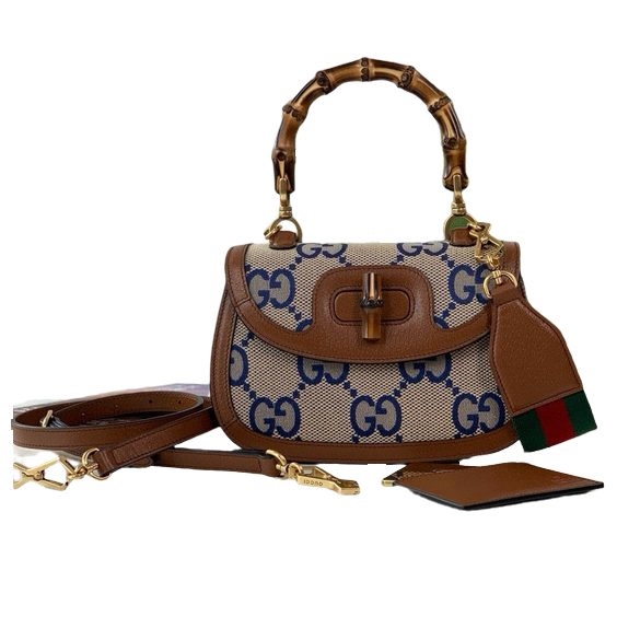 Gucci Bamboo 1947 crystals mini bag